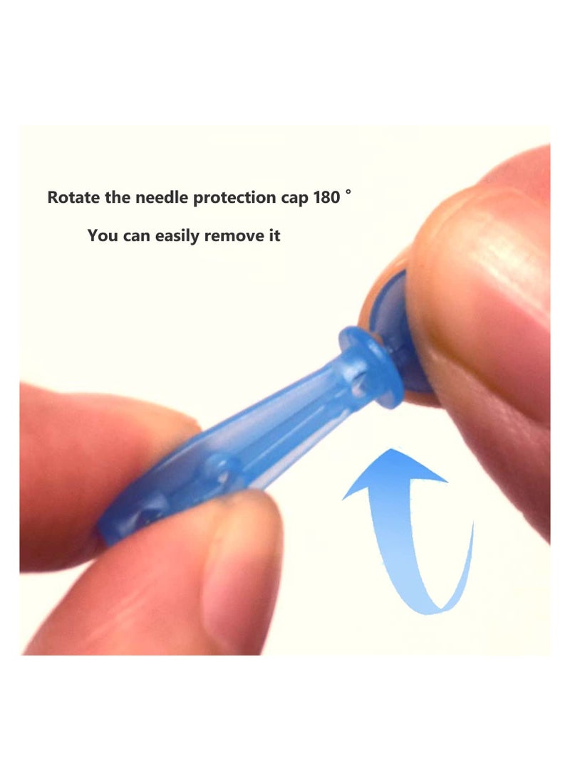 KHAJUL - 50PCS Disposable Blackhead and Blemish Remover Tools, For Acne, Whitehead, Comedone Removal - Pimple Popper Set, For Salon and Home Use (Blue) - Image 1