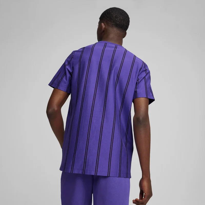 بوما Men's Purple Sports Club Aop Tee Purple Men's T-Shirt