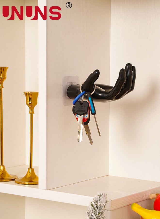 UNUNS حامل صابون 2 قطعة، حامل صابون بار، صندوق صابون بشكل كف اليد، علبة صابون مثبتة على الحائط، طبق صابون، حاوية صابون، موفر صابون للاستحمام، الحمام، المطبخ، الصالة الرياضية - Image 5