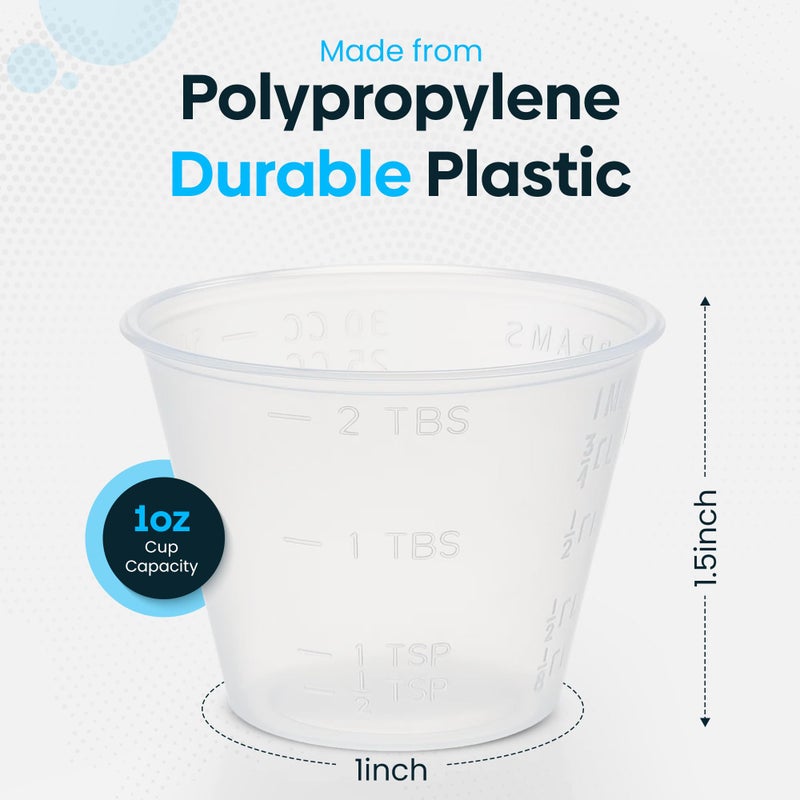 Perfect Stix [2000 Count - 1 oz.] Perfect Stix Disposable Graduated Plastic Medicine Cups - For Mixed Pills, Medication Measuring, Resin Mixing, Mouthwash - Image 2