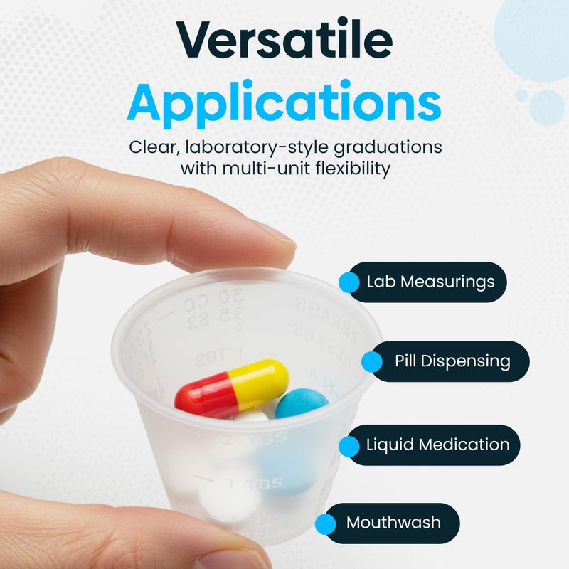 Perfect Stix [2000 Count - 1 oz.] Perfect Stix Disposable Graduated Plastic Medicine Cups - For Mixed Pills, Medication Measuring, Resin Mixing, Mouthwash - Image 4