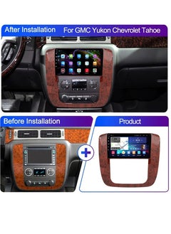 RAYMOS Android Screen For GMC Yukon Chevrolet Tahoe Suburban 2007 To 2012 4GB RAM Support Apple Carplay Android Auto Wireless QLED Touch Screen AHD Camera Included  - Image 2