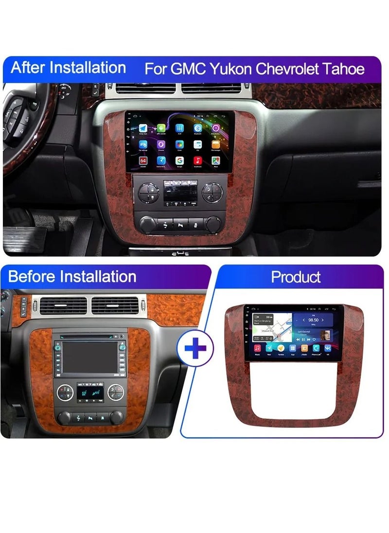 RAYMOS - Android Screen For GMC Yukon Chevrolet Tahoe Suburban 2007 To 2012 4GB RAM Support Apple Carplay Android Auto Wireless QLED Touch Screen AHD Camera Included - Image 1