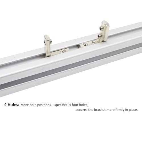 BLCCLOY 20 Pcs 1" x 1" Aluminum Extrusion Profiles 1010 Series L-Shape Interior Corner Connector Joint Bracket with Screws for 10x10 Aluminum Profile 1 Inch x 1 Inch Extrusion Profiles Rail - Image 4