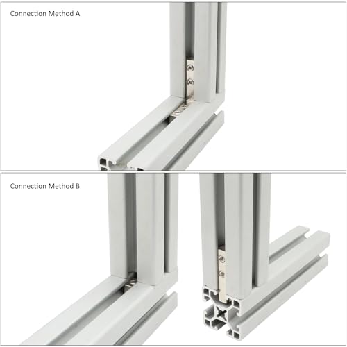 BLCCLOY 20 Pcs 1" x 1" Aluminum Extrusion Profiles 1010 Series L-Shape Interior Corner Connector Joint Bracket with Screws for 10x10 Aluminum Profile 1 Inch x 1 Inch Extrusion Profiles Rail - Image 5