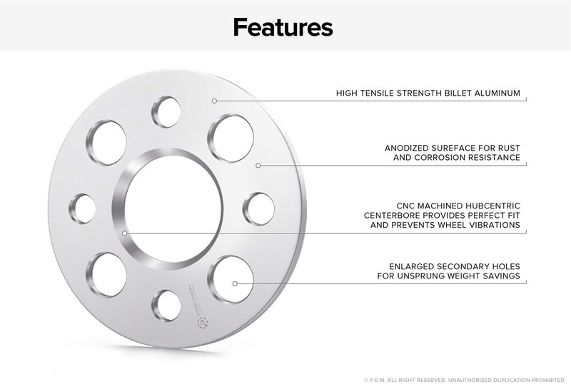 StanceMagic - 5mm Hubcentric 4x100 Wheel Spacers (56.1mm bore) - Compatible with Honda Accord Civic Fit CRX Prelude, Acura Integra GS GSR LS DA DC2 DC4, Mini Cooper - Pack of 2 - Image 2
