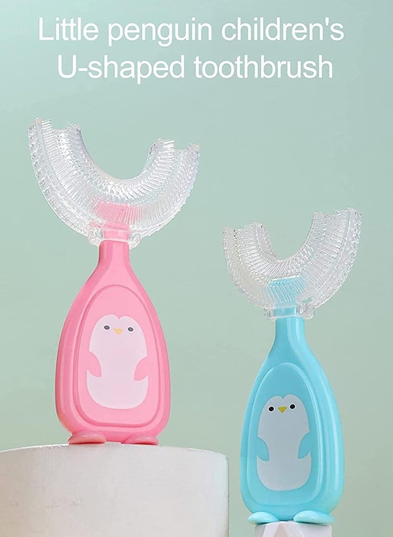 كاست ويف فرشاة أسنان للأطفال بتصميم رأس فرشاة ناعمة على شكل حرف U ، فرشاة أسنان إلكترونية للأطفال على شكل حرف U ، فرشاة أسنان على شكل حرف U ، فرشاة أسنان 360 للأطفال على شكل حرف U ، فرشاة أسنان كبيرة للفم ، فر - Image 4