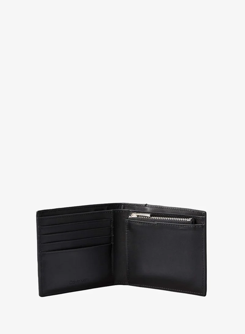 Calvin Klein  Leather Logo Plaque Billfold Coin Wallet for Men | Best Price UAE