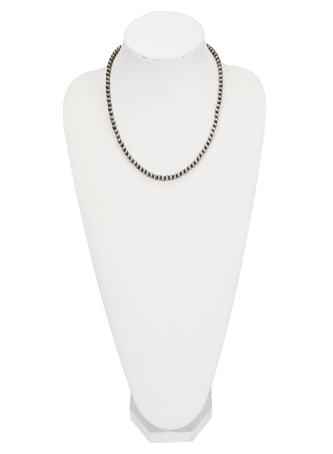 بوكار قلادة من خرز اللؤلؤ نافاجو من بوكار، مصنوعة يدويًا، قلادات طويلة متعددة الطبقات، مجوهرات نسائية لحفلات الزفاف والخطوبة (NK-10772) (18 بوصة) - Image 4