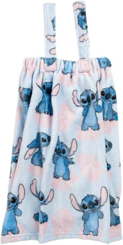 Jay Franco Disney Lilo and Stitch 3 Piece Spa Bath Set Includes Towel Wrap Loofah Spa Headband Kids Bath Shower Accessories - Image 3