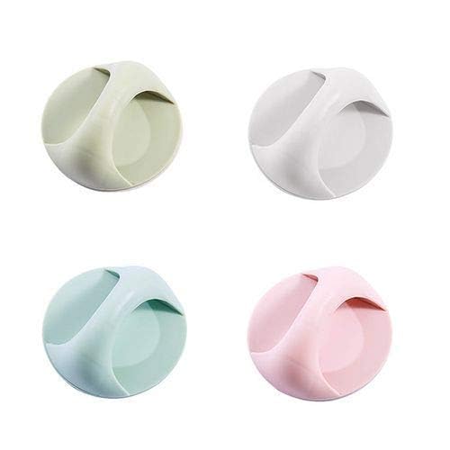 KANDPAND Round SelfStick Instant Cabinet Drawer Handle Helper Kitchen Cabinet Door Window Cupboards Handle Sticker Convenient Opening Stickon Handles Self Adhesive Handlepcs of 4 - Image 1