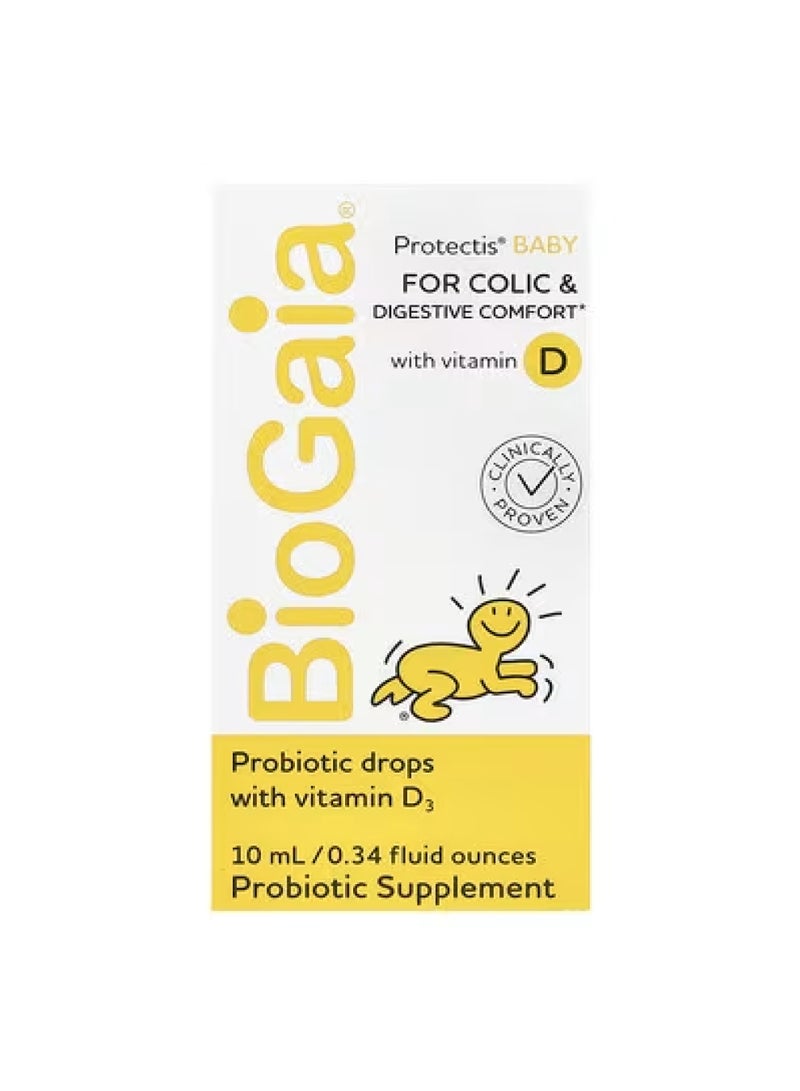 بيوجايا قطرات بروبيوتيك للأطفال من بروتيكتيس مع فيتامين د، 0.34 أونصة سائلة (10 مل) - Image 2