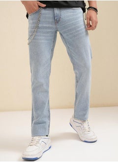 HIGHLANDER Mid-Rise Slim Fit Stretchy Jeans by Styli  - Image 1
