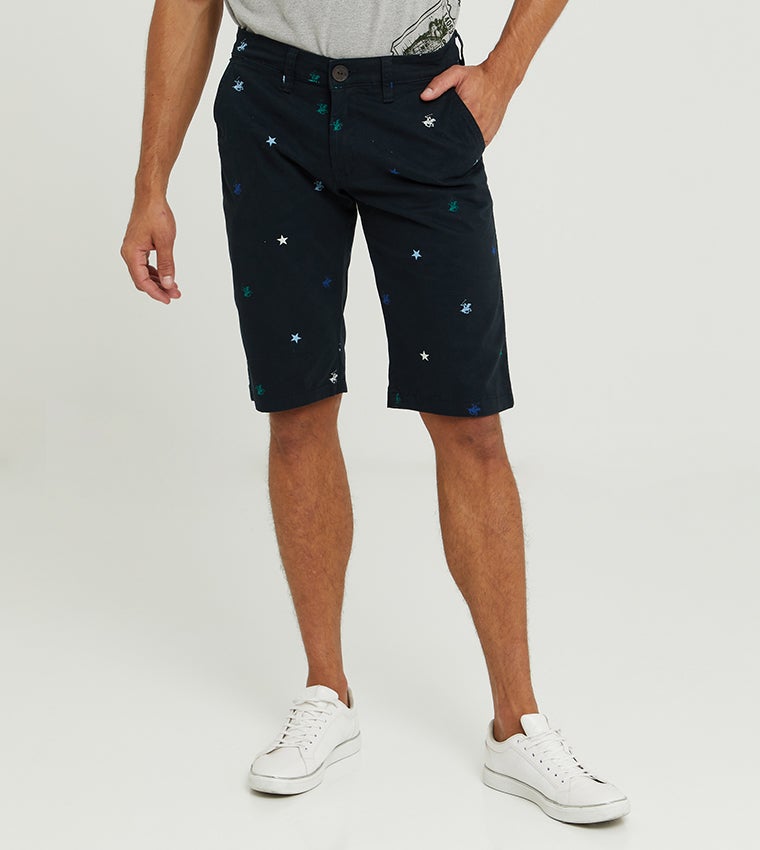 BEVERLY HILLS POLO CLUB شورتات قطنية مطبوعة