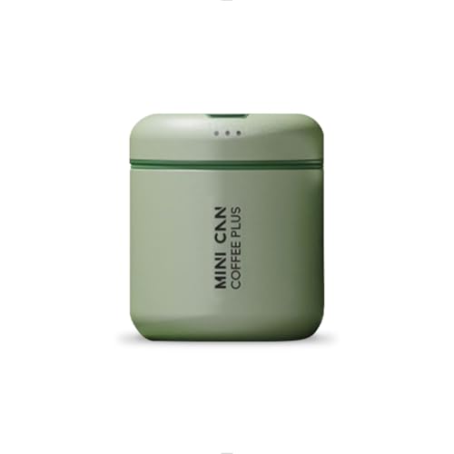 watchget Portable Mini Airtight Coffee Canister for 1cup Stainless Steel Coffee Bean Storage with CO2 Releasing Valves Compact and TravelFriendly Container for 1oz30g Beans Grounds Green - Image 1