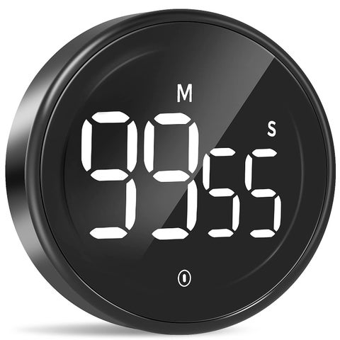 Timers, Digital Kitchen Timer Magnetic Countdown Countup Timer with Large LED Display, LIORQUE Timer for Classroom Cooking Fitness, Easy for Kids and Seniors