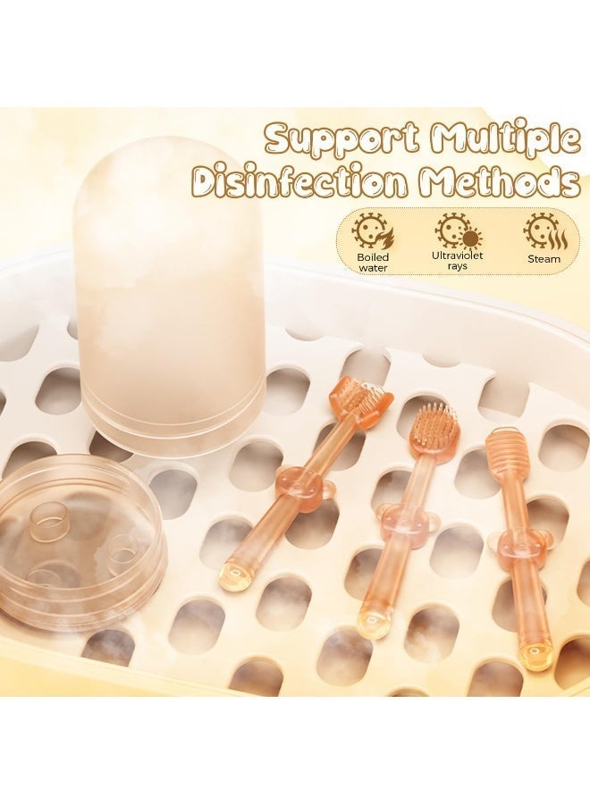 3-Piece Small Dog and Cat Toothbrush Set with Storage Box, Soft Silicone Cat and Dog Toothbrush Set, Pet Toothbrush Tongue Cleaner | Easy to Use | Deep Cleaning for Small Dog Teeth - Image 5