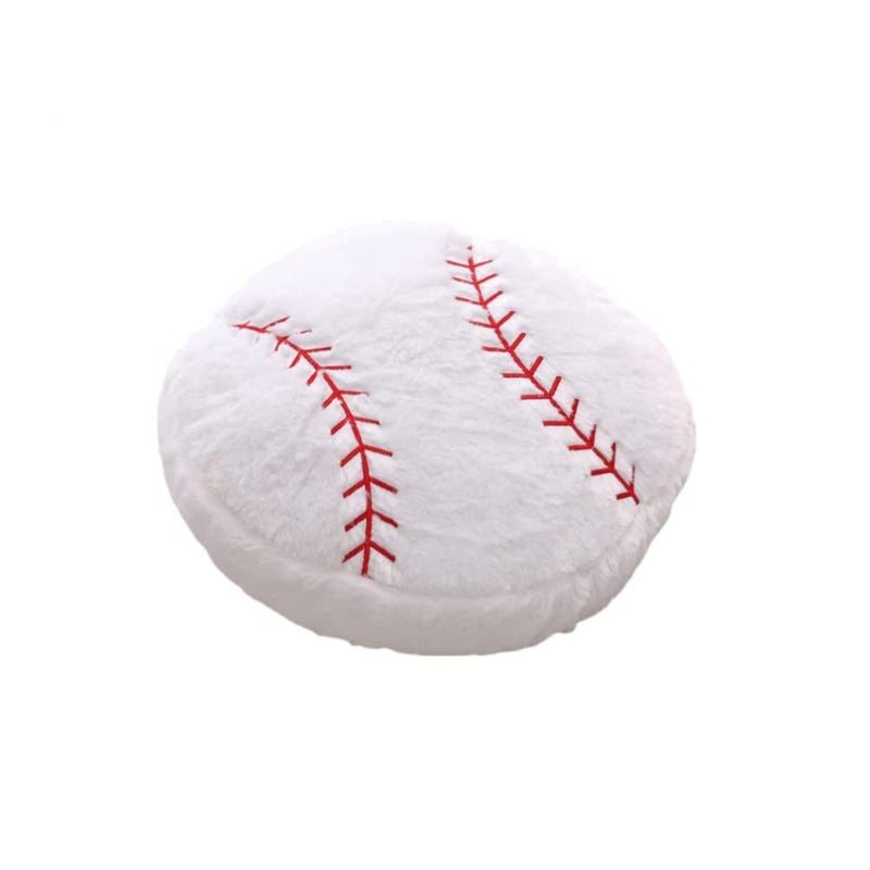 OPHRBU Baseball Sports Pillow Fluffy Soft Throw Pillow Toy ï¼Œ14" Durable Sport Baseball Plush Toys,Plush Toys Gift for Kids Boy Girls Children Room Decoration - Image 1