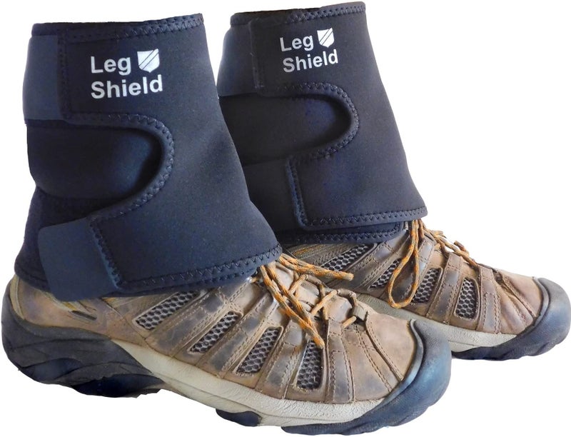 Leg Shield Low Gaiters - Hook u0026 Loop Design for Easy On/Off - Neoprene Leg Gaiters for Hiking, Cross Country Skiing, Yard Work - Comfortable, Snug Fit (Pair) - Image 1
