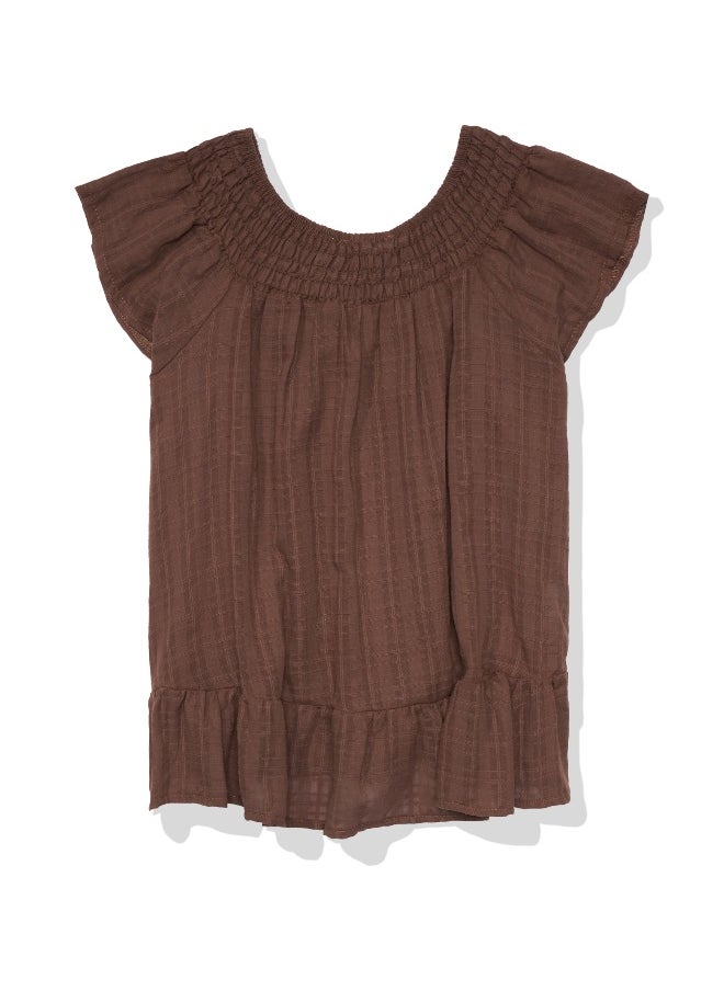 American Eagle AE High Neck Babydoll Tank Top  - Image 4