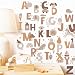 DesignStickers Alphabet Stickers Boho ABC Wall Decals Kids Nursery ABC Wall Dcor Sticker Educational Classroom Peel Stick Letters Stickers 30 Neutral Animal Alphabet wall clings Test Sample Included - Image 2