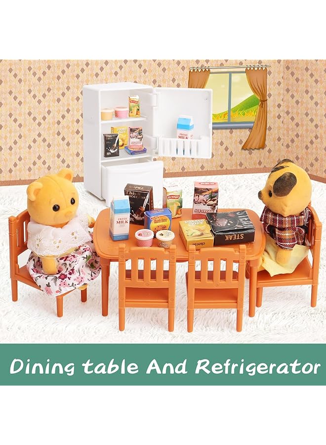 KASTWAVE Comfy Living Room Set Toy Dollhouse Furniture & Accessories Set Miniature Doll House Accessories Pretend Play Toys For Boys Girls & Toddlers Age - Image 4