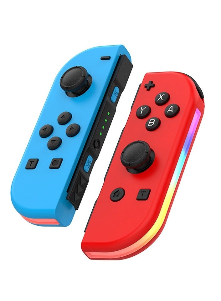 وحدة تحكم Joy Cons اللاسلكية لجهاز Nintendo Switch، وحدات تحكم بديلة يمين/يسار متوافقة مع Nintendo Switch/Lite/OLED، عصا تحكم مع وظيفة الاستيقاظ/لقطة شاشة/اهتزاز مزدوج/تحكم في الحركة - Image 1