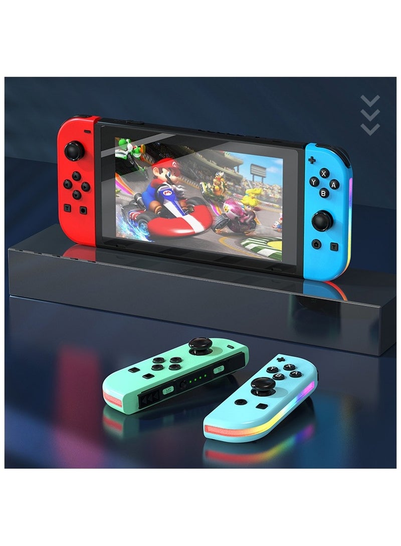 وحدة تحكم Joy Cons اللاسلكية لجهاز Nintendo Switch، وحدات تحكم بديلة يمين/يسار متوافقة مع Nintendo Switch/Lite/OLED، عصا تحكم مع وظيفة الاستيقاظ/لقطة شاشة/اهتزاز مزدوج/تحكم في الحركة - Image 2