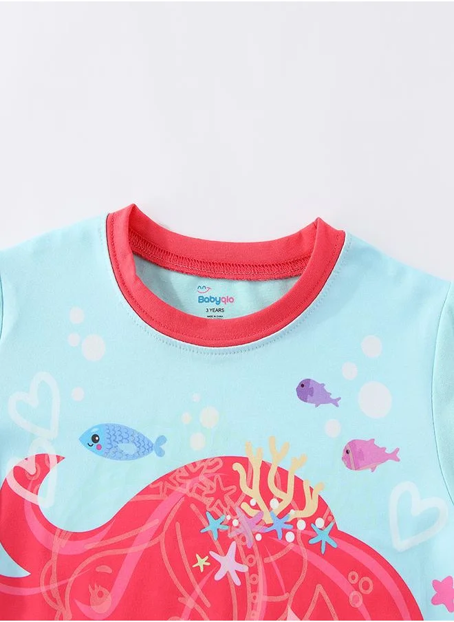 babyqlo Mermaid Dreams Glow-in-the-Dark PJs for Girls