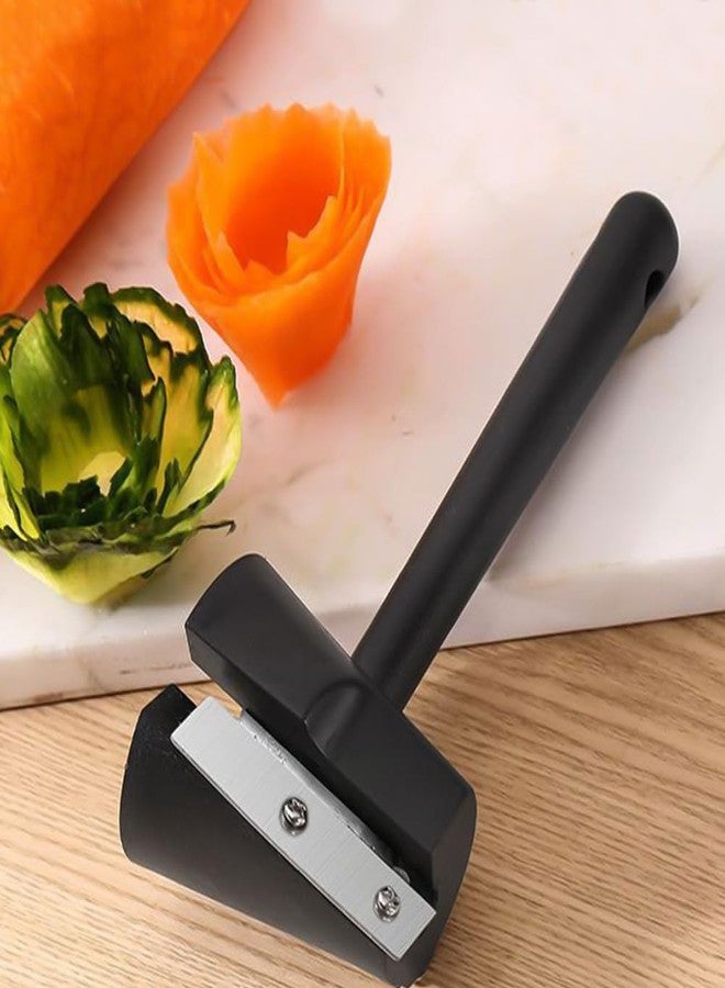 Capiant 3 PACK Carrot Curler and Peeler Vegetables Curler Multifunctional Vegetable Fruit Slicer Kitchen Creative Cut Flower Tool for Carrots, Potatoes, Cucumber - Image 5