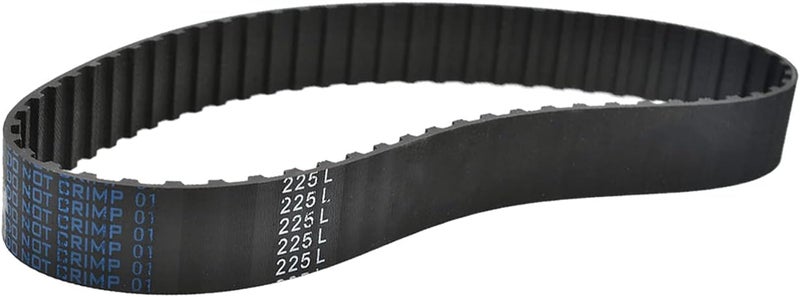 Fielect 1Pcs 225L Timing Belt Power Grip Cogged Toothed Timing Belt Black Rubber 571.5mm Length 25mm Width 60 Teeth 9.525mm Pitch - Image 1