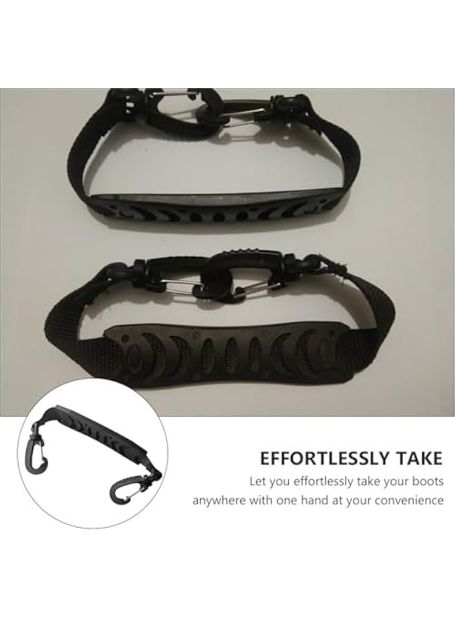 Generic 2pcs Roller Shoe Lifter Ice Skate Bags Winter Accessory Snowboard Shoulder Strap Snowboard Boot Sling Roller Skate Laces Boot Laces Straps Boots Roller Skates Nylon - Image 4