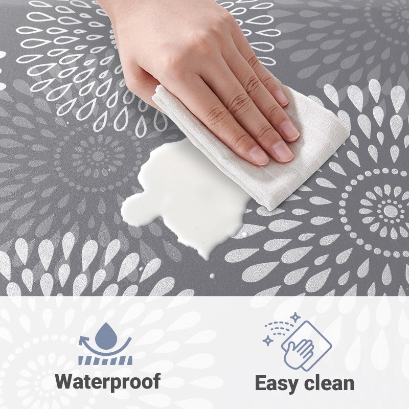 LuxStep Kitchen Mat Waterproof Kitchen Rugs for Floor Cushioned Anti-Fatigue Mat Non-Slip Standing Desk Mat Comfort Floor Mats for House Sink Office 17.3" x 28" Grey - Image 4