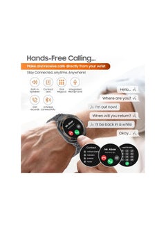 SWISS MILITARY Swiss Military DOM7 Smartwatch 1.43" AMOLED, Bluetooth Calling, Multi Language, Health & Sports Tracking, Wireless Charging, 7 Days Battery, IP67, iOS/Android Compatible, Gun Metal Frame & Strap  - Image 5