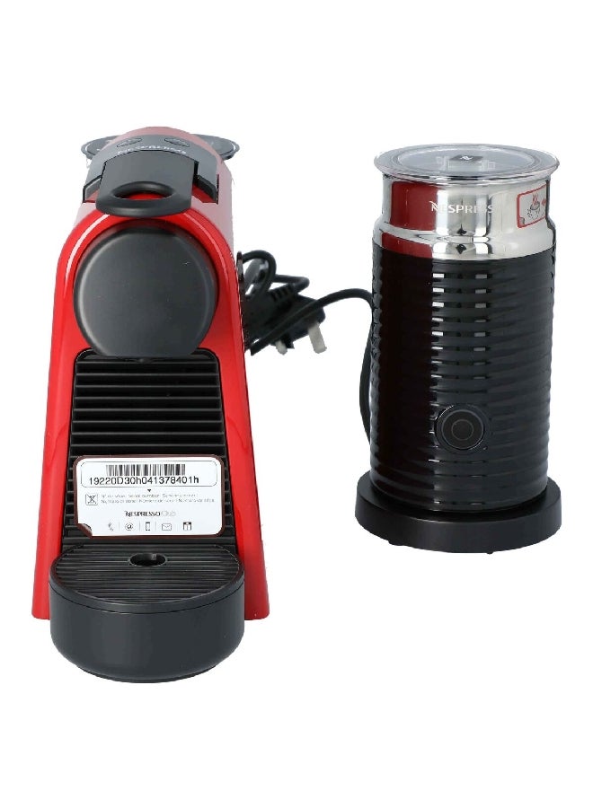 نسبرسو 2 أزرار قابلة للبرمجة Essenza Mini مع Aeroccino 600 ml D30 Red - Image 2