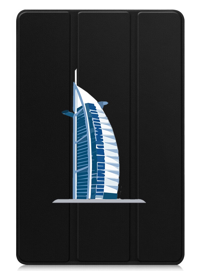 Theodor Protective Flip Case For Huawei MatePad SE 11 (2024) With Trifold Stand Auto Wake Sleep Shockproof Cover Burj Al arab - Image 1