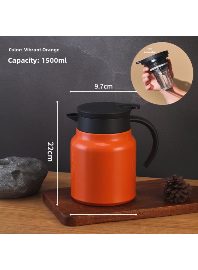 3 6 Stainless Steel Stew Teapot Household Tea Special Display Temperature Small Capacity Tea Water Separation Office Heat Pot 