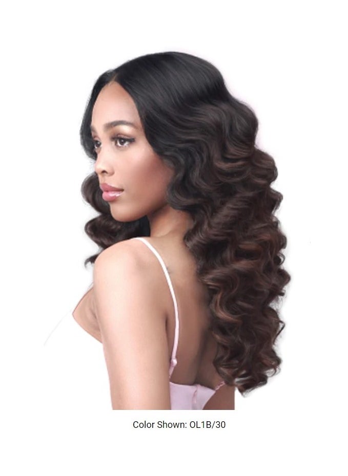 بوبي بوس بوبي بوس قسط الاصطناعية HD فروة الرأس الوهم الدانتيل العميق 13x7 "MLF475 Zuelia # HL613/627  - Image 3