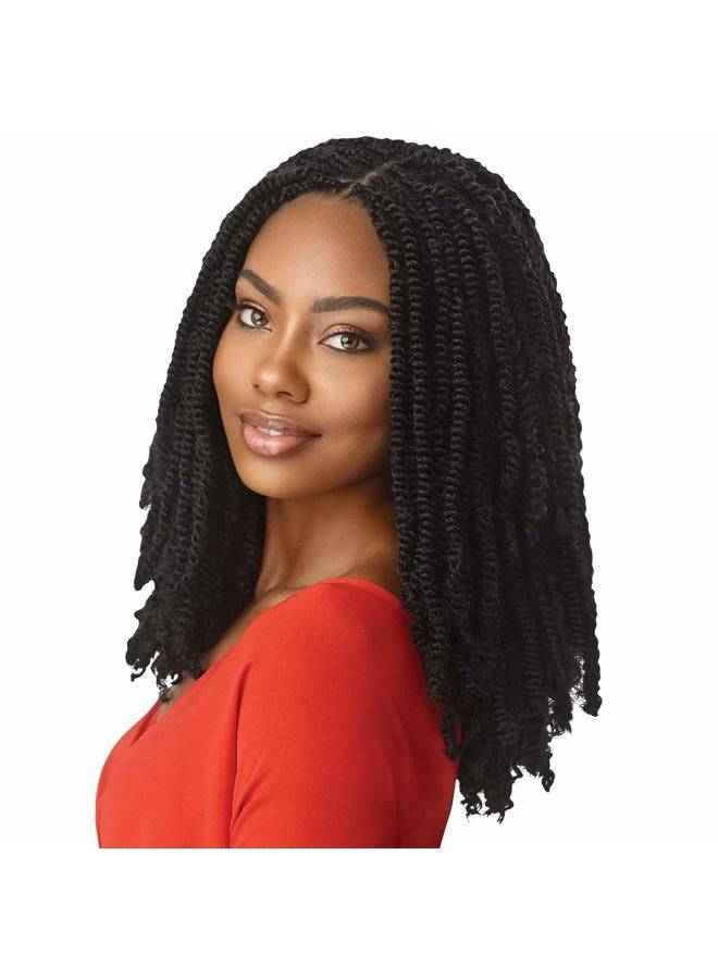 x-pression MULTI PACK DEALS! Outre Synthetic Braid - X TWISTED UP SPRINGY AFRO TWIST 16 (3-PACK, 1B) - Image 1