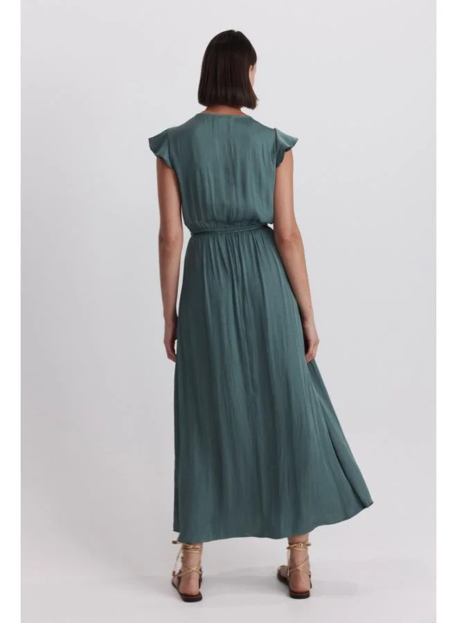 Springfield  Fluid satin-finish long dress for Women | Best Price UAE