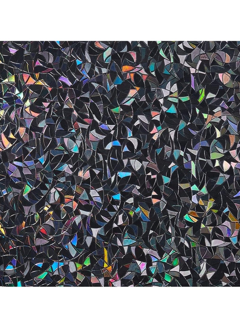 SOLARAE Ultimate Blackout Window Film - Static Cling, 100% UV Blocking, Two-Way Privacy, Easy Install & Remove - Decorative, Versatile Window Tint for Home & Office (11.8 x 78.7 inches) - Image 1