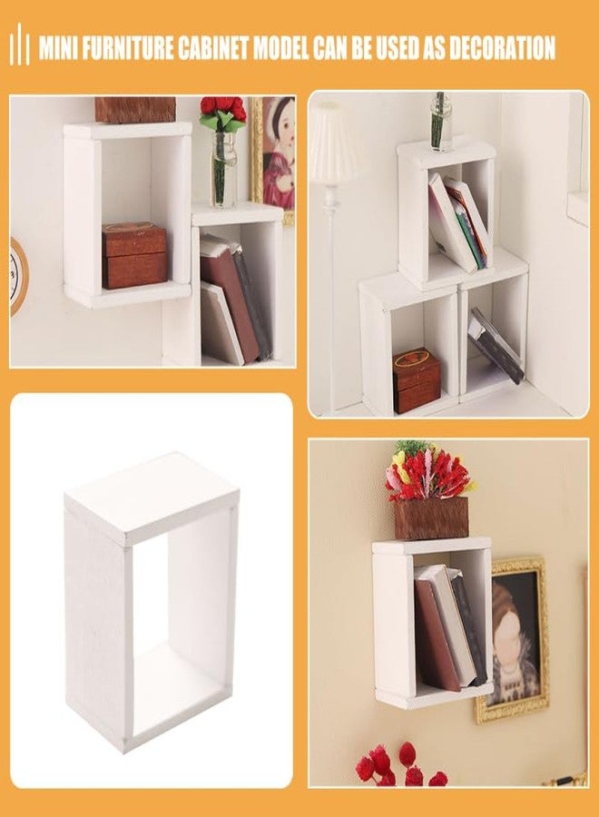 توي اند اونا TOYANDONA 6 قطع من رفوف تخزين بيت الدمية المصغرة، أرفف عائمة، رف حائط لبيت الدمية، رف كتب، عرض، ملحقات أثاث بيت الدمية، أبيض، 5.00×4.20×2.80 سم، 7Z1025312FXTZ - Image 3