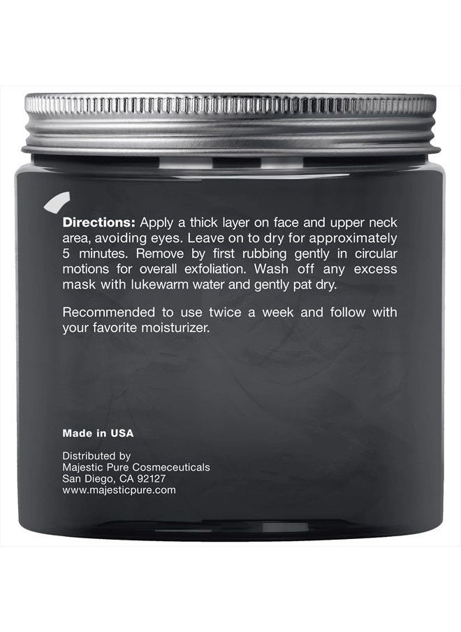 Majestic Pure Dead Sea Mud Mask for Face and Body - Natural Skin Care for Women and Men - Best Facial Cleansing Clay for Blackhead, Whitehead, Acne and Pores - 8.8 fl. Oz  - Image 3