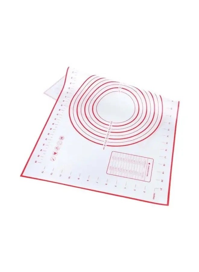 Silicone Baking Mat White/Red 60x40centimeter*0.35mm-Non-Slip with Measurement Counter Mats, Dough Rolling Mat, Pie Crust Mat - pzsku/Z62C69065A489E633E637Z/45/_/1731203537/fea24e4f-8f7a-4006-add3-edfc2659d371