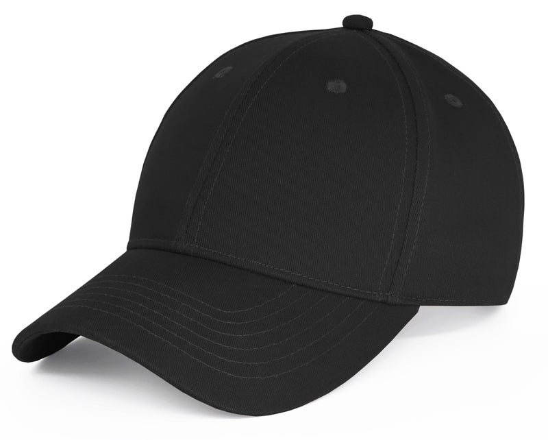 Artexia Baseball Cap 100% Cotton Hats for Men Hats for Women Cooling Performance Womens Baseball Caps Black Baseball - Image 1