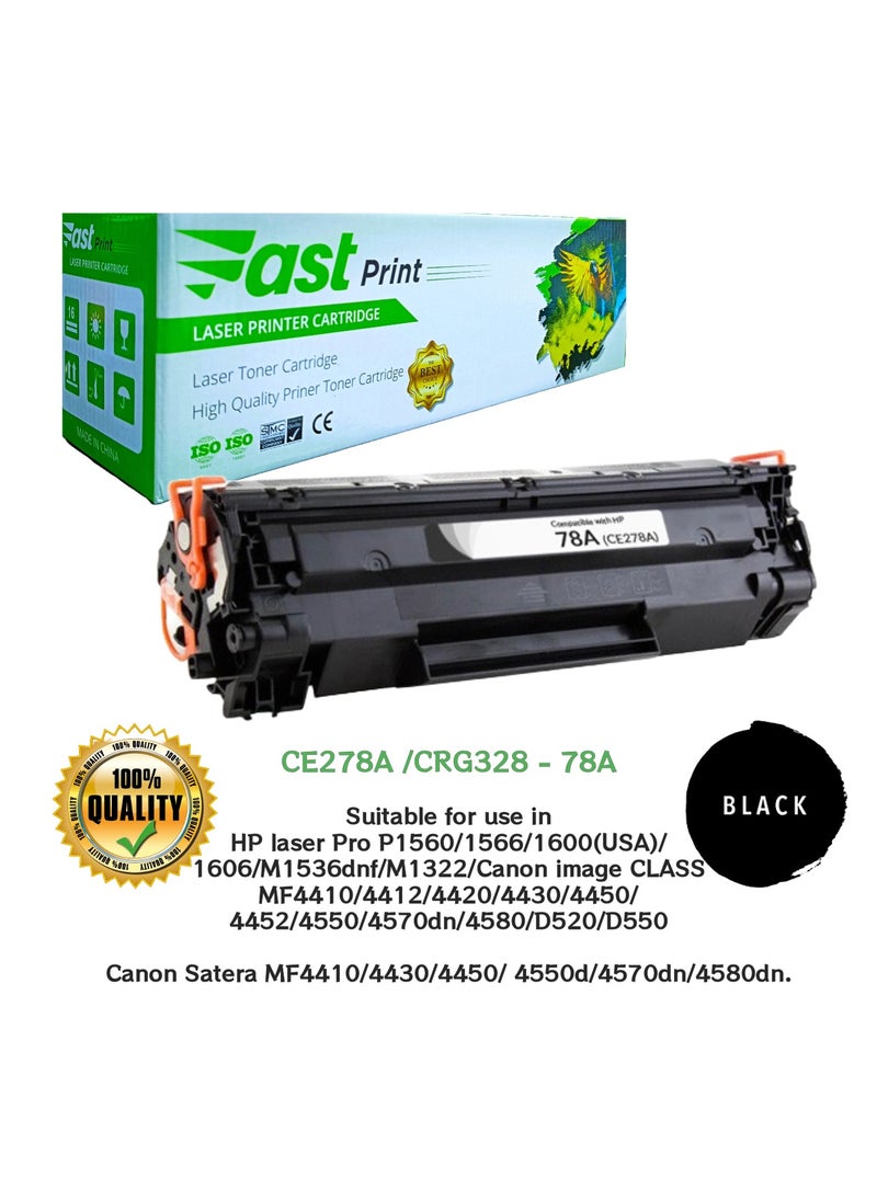 Fast Print Toner 78A BLACK - CE278A / CRG328  - Image 1