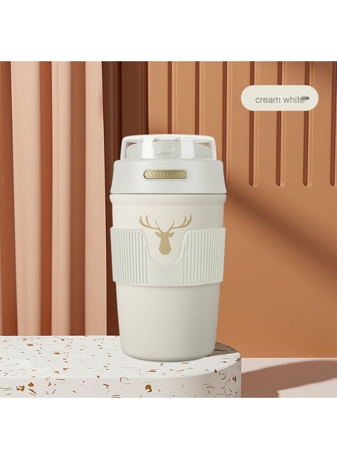 آنا كوب قهوة محمول بسعة كبيرة مصنوع من الفولاذ المقاوم للصدأ 316 مع مصاصة - Image 1