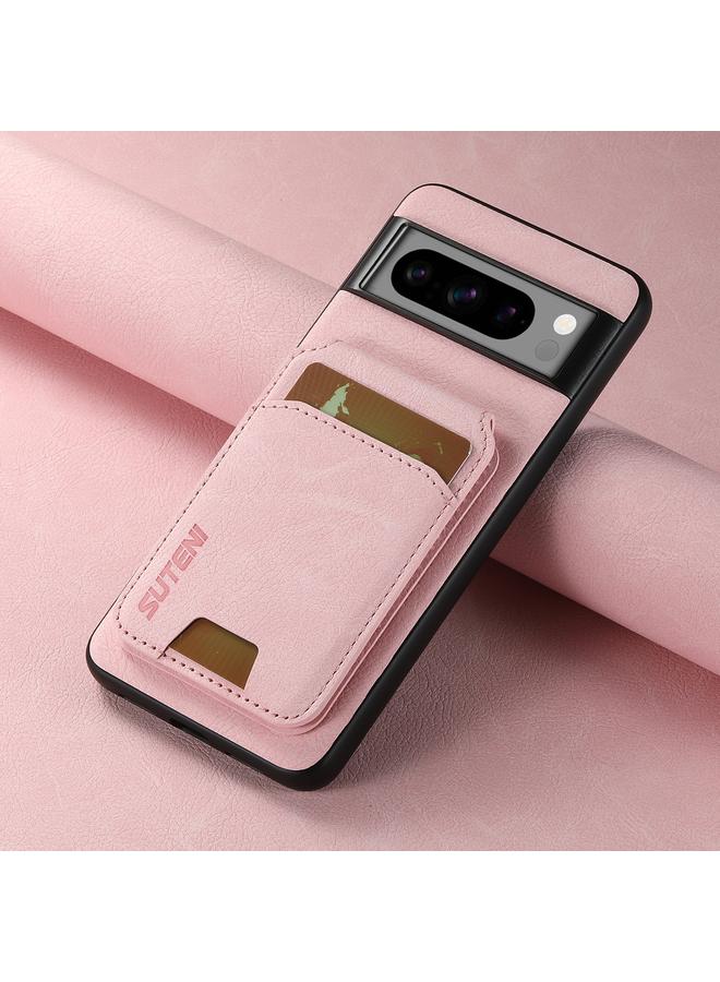 Suteni Case For Google Pixel 7 Pro H02 Litchi Leather Card Wallet Stand Back Phone Case - Image 2