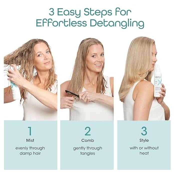 NUTRI-OX One-Step Prep Detangling Mist | For Fine, Thinning Hair | Clinically & Dermatologically Tested | Color-Safe - Image 4