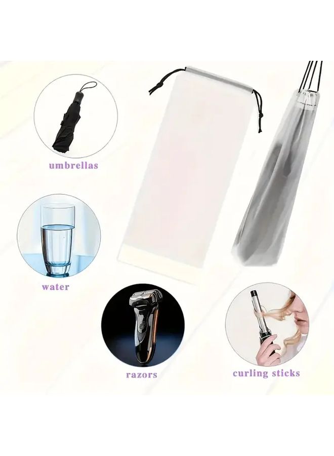 Assorted Colors Reusable Umbrella Storage Bag Portable Drawstring Organizer For Car Home Travel - Image 5